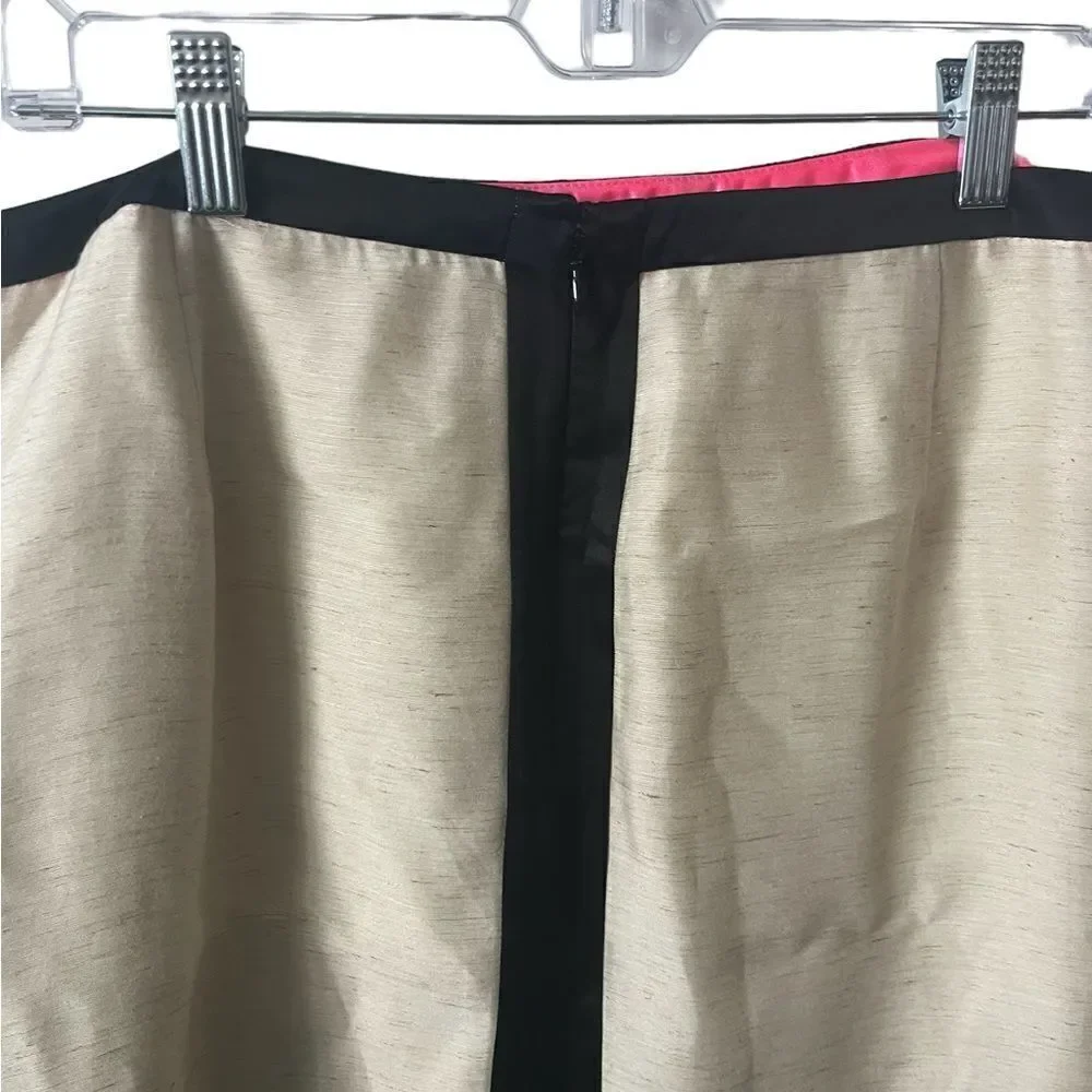J Crew Silk/Linen Pencil Skirt Size 12